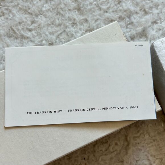 1973 Franklin Mint Robert Bird Marsh Hawk 2 Ounce .925 Sterling Medal Coin - Picture 10 of 11